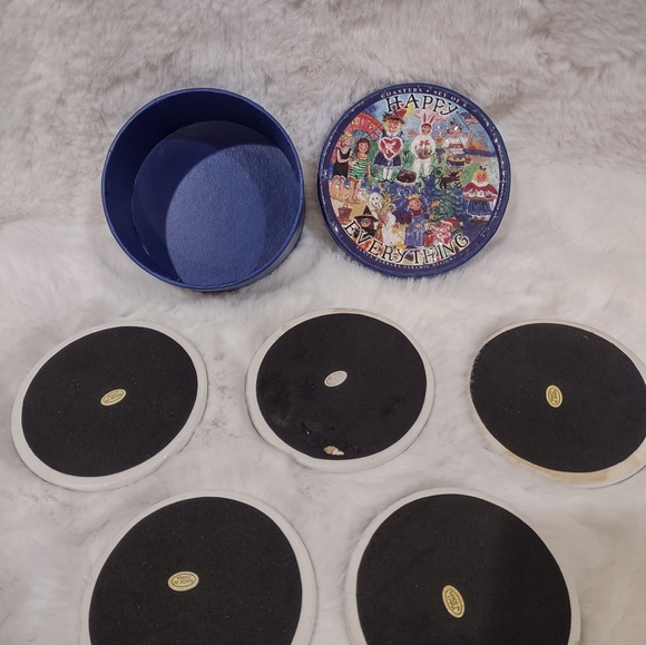 Vintage Santa Barbara Ceramic Coasters Set.5 - Picture 7 of 8